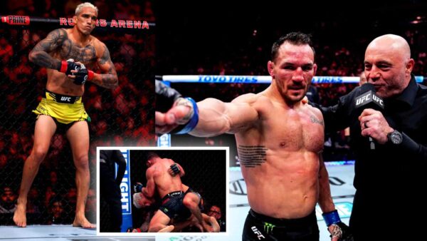 Michael Chandler insists he didn't land any illegal strikes on Charles Oliveira at UFC 309