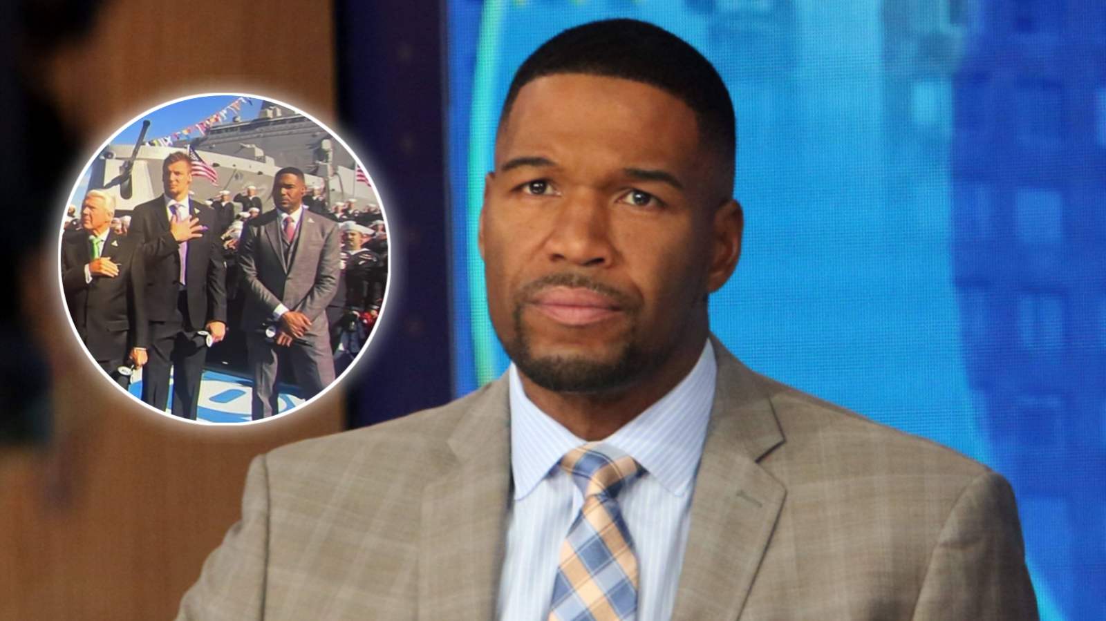 Michael Strahan seemingly disrespected the military during national anthem, issues long apology after facing heat