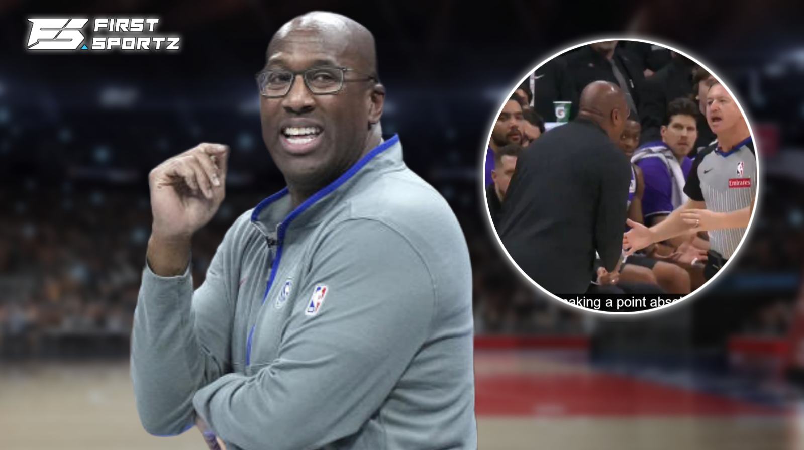 WATCH: Mike Brown goes NUTS over referee’s decision; held back by players