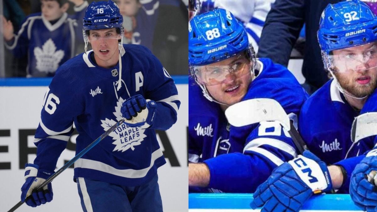 Mitch Marner, William Nylander and Alex Nylander