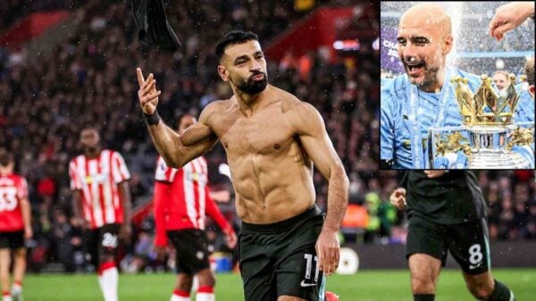 Mohamed Salah and Pep Guardiola