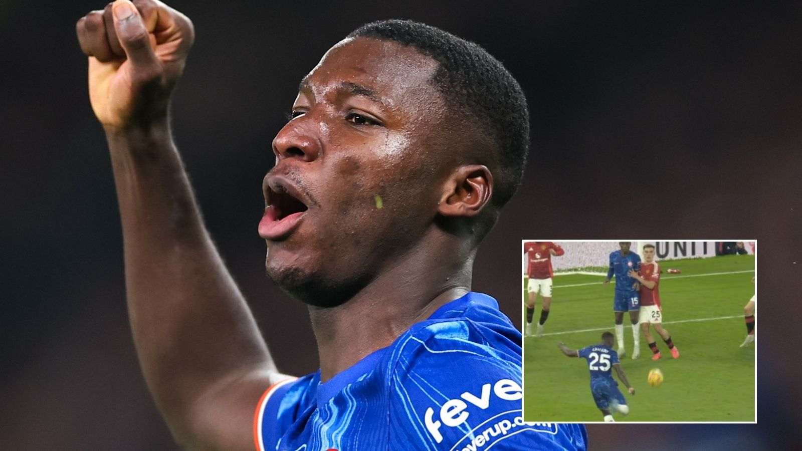 Moises Caicedo SCREAMER salvages point for Chelsea in nervy clash against Ruud van Nistelrooy’s Manchester United