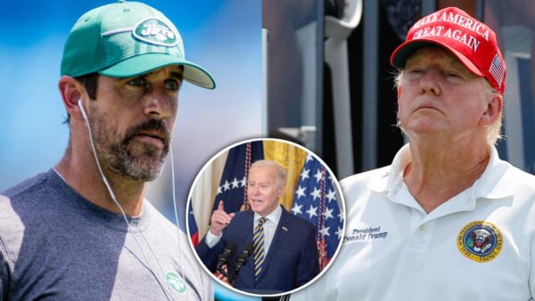 New York Jets quarterback Aaron Rodgers not happy with Joe Biden amidst Donald Trump decision