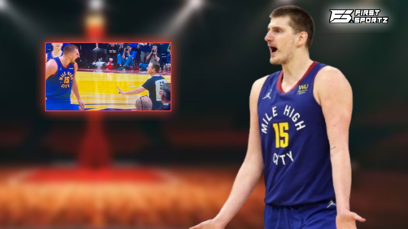 “How did they let him get away with this?” – Nikola Jokic FUMING in referee’s face after no-call has fans puzzled