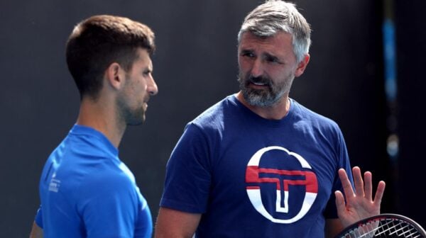 Novak Djokovic and Goran Ivanisevic (via Reuters)