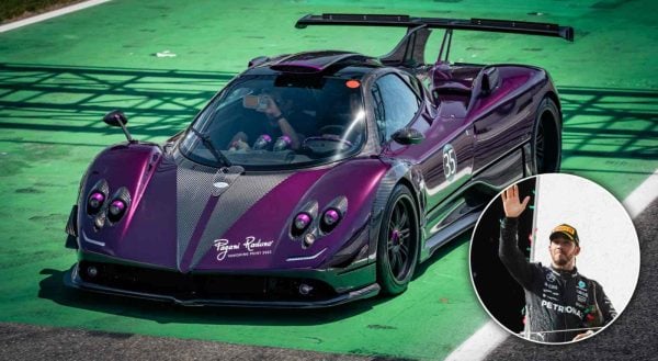 Pagani Zonda 760 and Lewis Hamilton