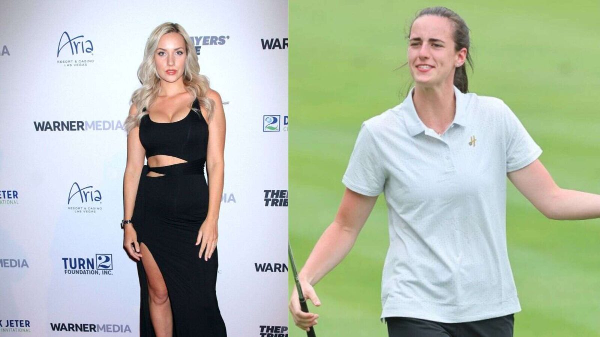 Paige Spiranac and Caitlin Clark