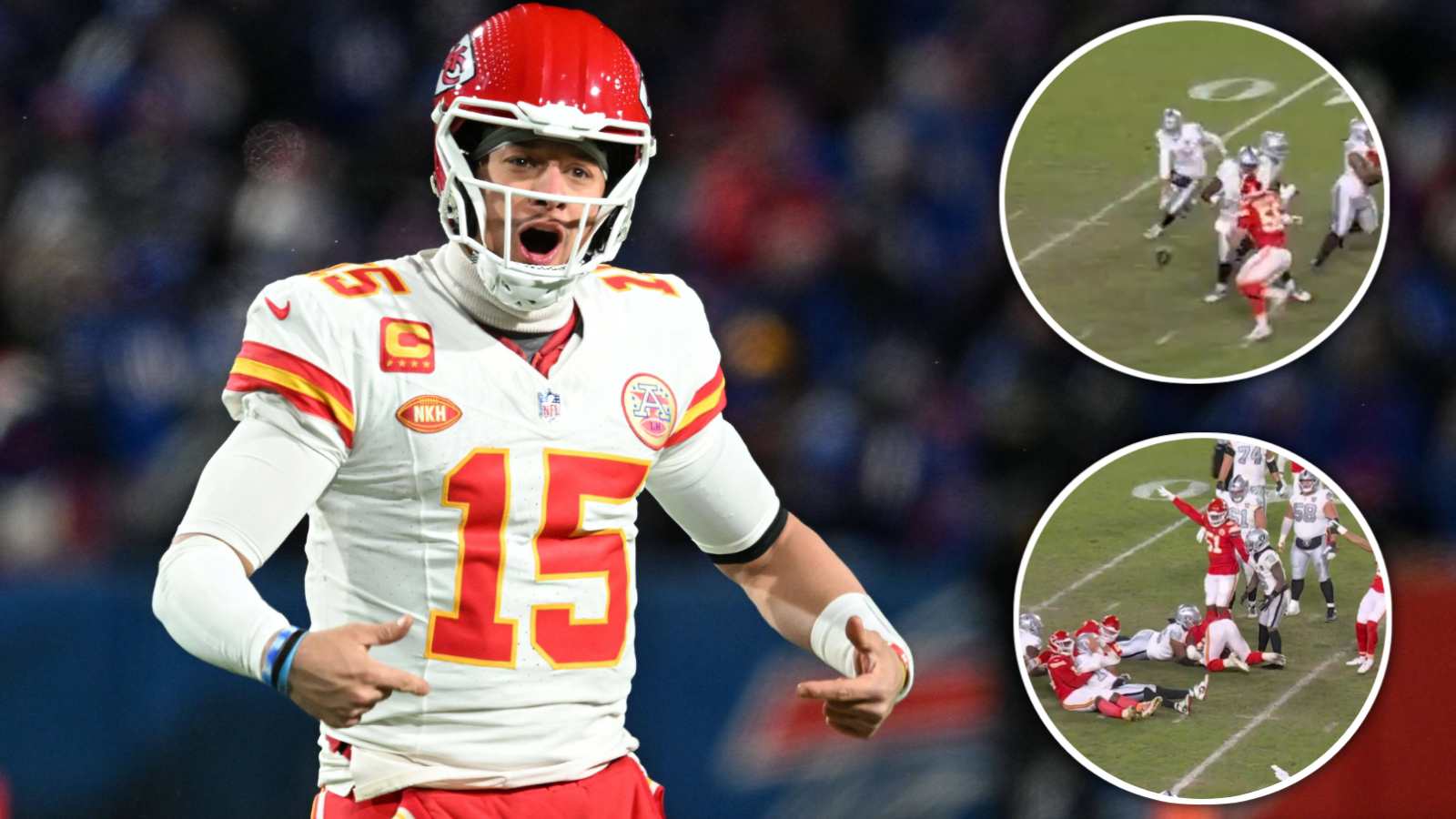 “This is 100% scripted” – Patrick Mahomes and Chiefs lucky win over Raiders fumble has fans losing it