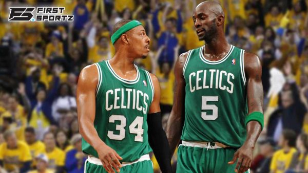 Paul Pierce and Kevin Garnett