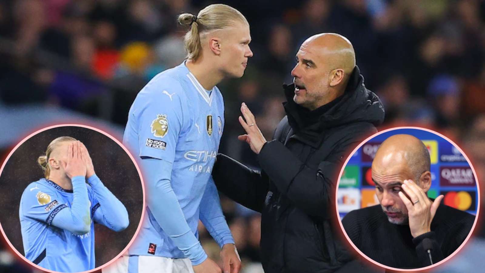 “Without him, we’d be in more trouble” – Manchester City boss Pep Guardiola DEFENDS Erling Haaland despite poor numbers in losing streak