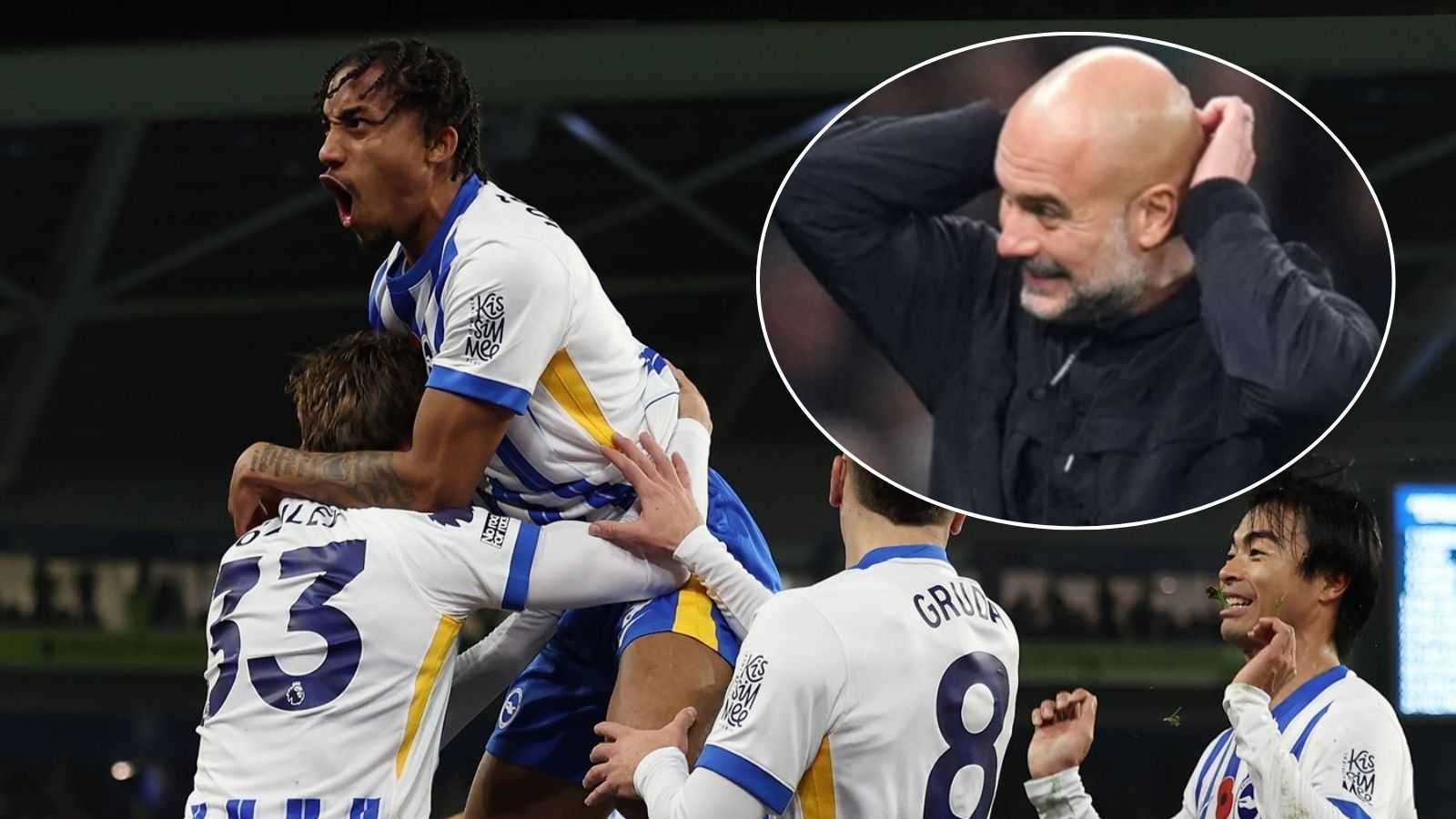 “Maybe another team deserves it,” Pep Guardiola makes BRUTAL admission on Premier League title after defeat to Brighton