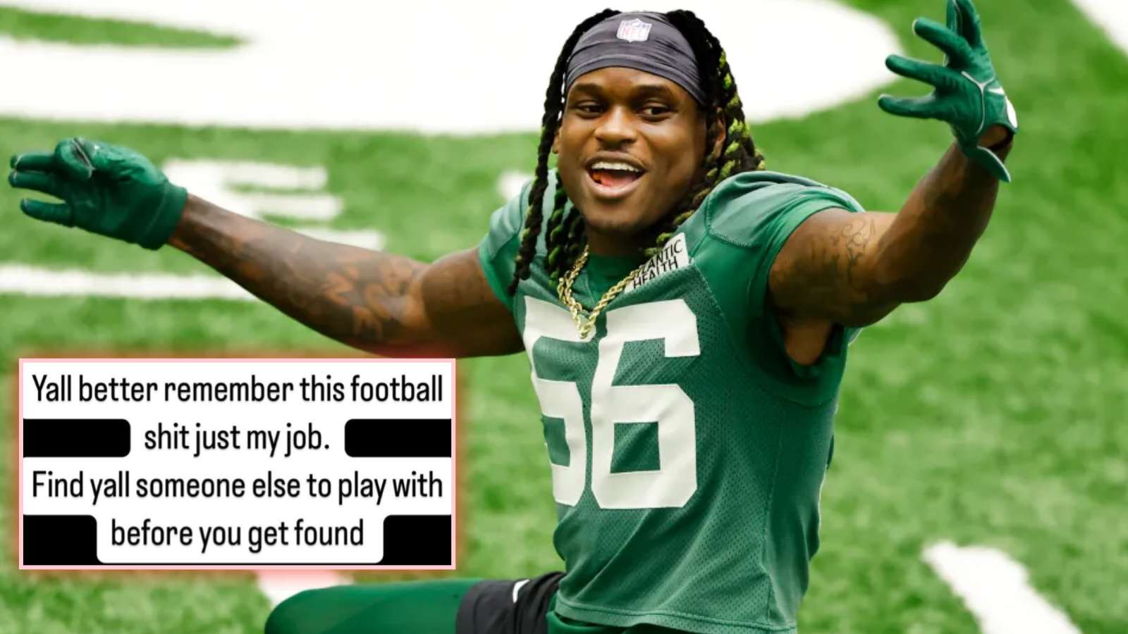 Quincy Williams bizarrely threatens fans who are making fun of him after Jets’ humiliating loss to Cardinals