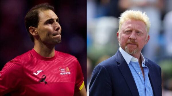 Rafael Nadal and Boris Becker (Eurosport/Sports Cafe.in)