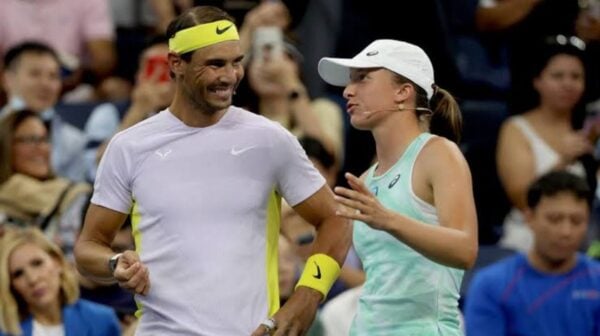 Rafael Nadal and Iga Swiatek (via Eurosport)