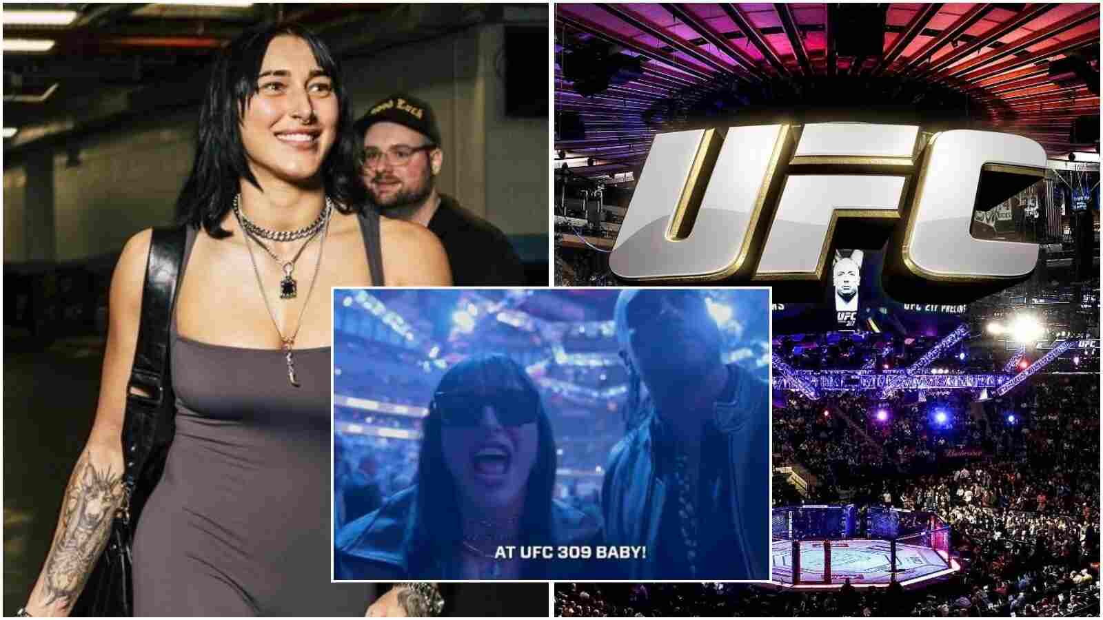 Rhea Ripley attends UFC 309 alongside 42-year-old WWE star amid injury hiatus