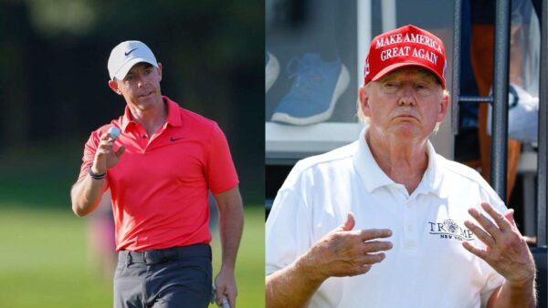 Rory McIlroy and Donald Trump