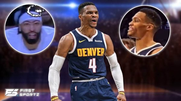 Russell Westbrook and former Los Angeles Lakers teammate Anthony Davis hurled words at each other during Denver Nuggets game