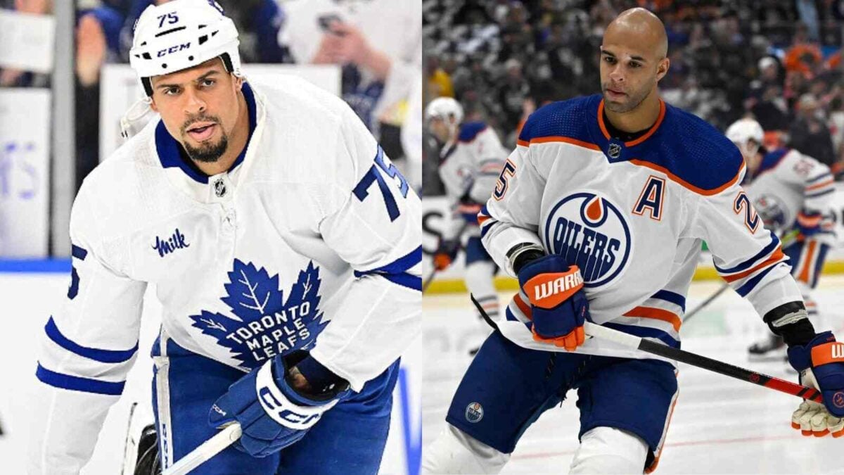 Ryan Reaves and Darnell Nurse