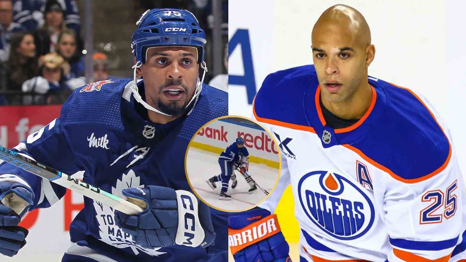 (Video) Ryan Reaves lands VICIOUS hit on Darnell Nurse during Leafs-Oilers game, fans split as enforcer gets ejected