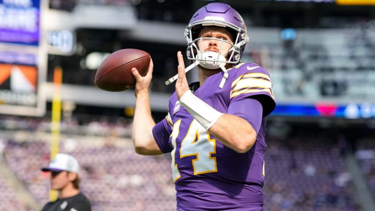 Sam Darnold has struggled off late for the Minnesota Vikings