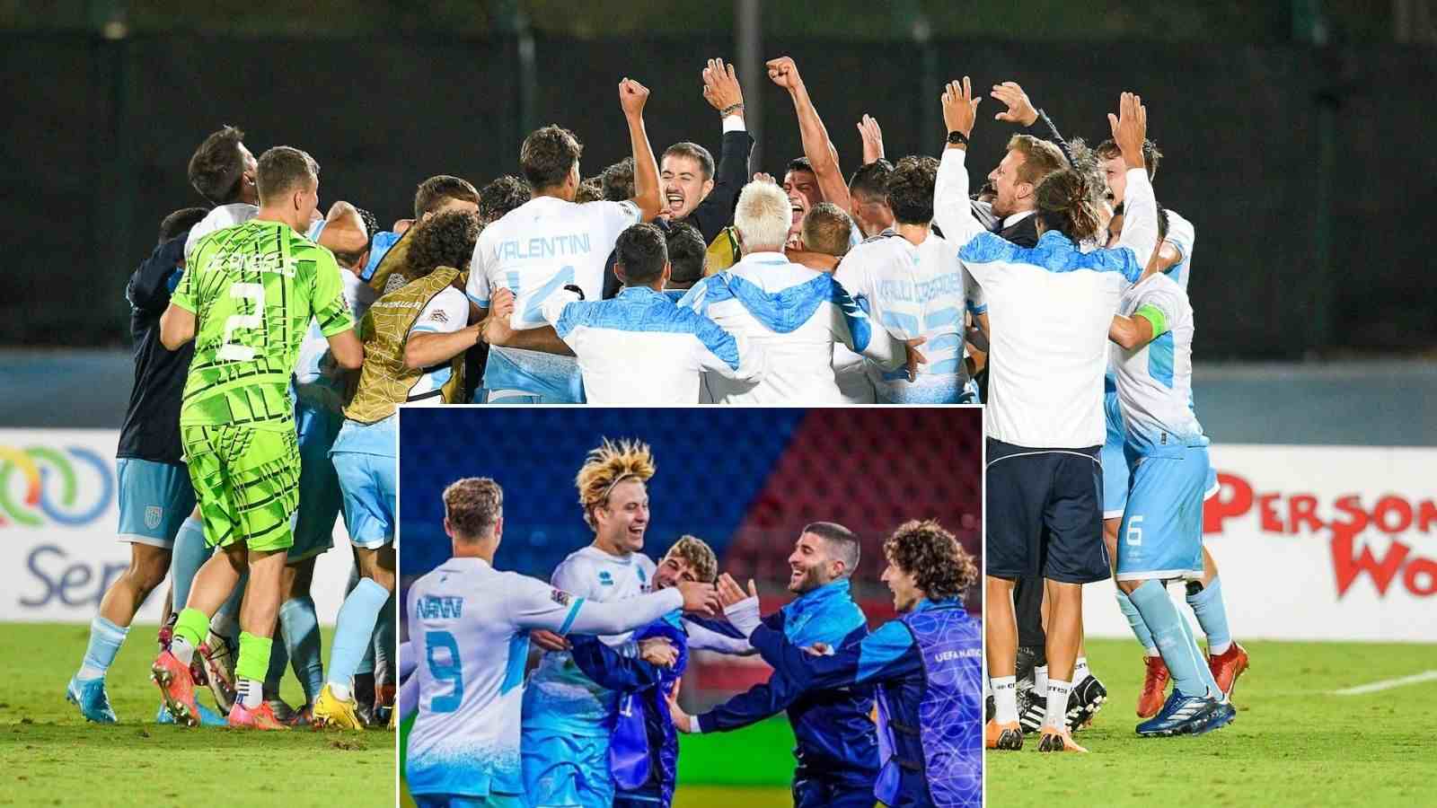 “We are witnessing history” – Fans THRILLED as San Marino claims first-ever away victory to earn promotion in Nations League