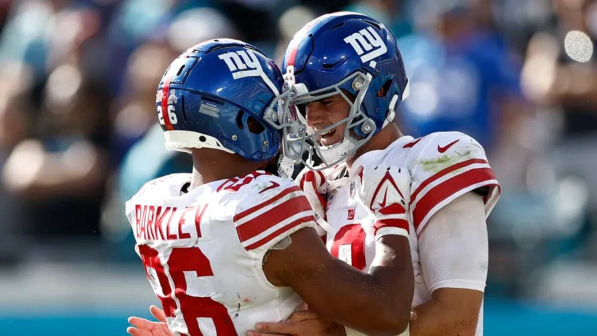 Saquon Barkley and Daniel Jones