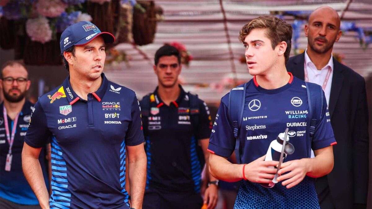 Sergio Perez and Franco Colapinto (via Kym Illman/Getty Images)