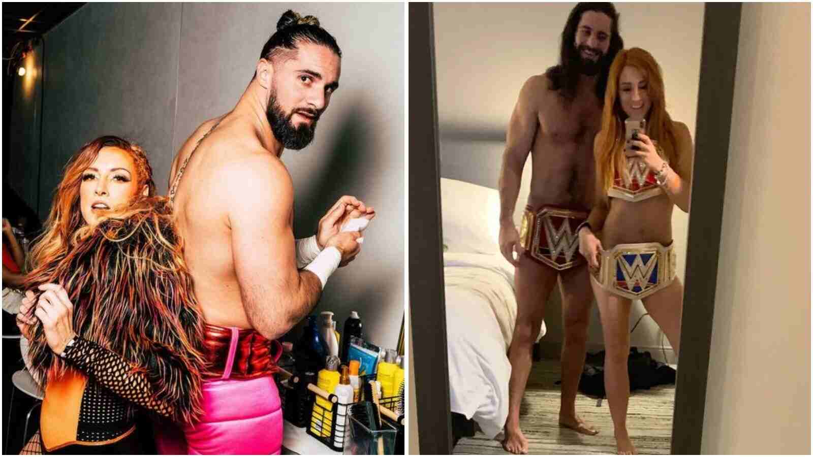 “I turned up my flirting game,” Seth Rollins reveals how he convinced Becky Lynch for semi-nude photos using WWE titles