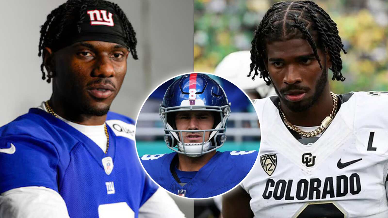 Shedeur Sanders gets candid about playing with Malik Nabers as Daniel Jones’ replacement