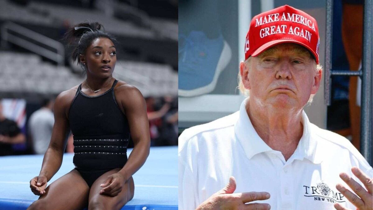 Simone Biles and Donald Trump