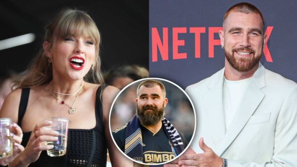 Taylor Swift, Jason Kelce, and Travis Kelce