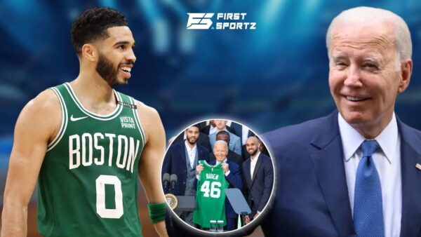 The NBA Champion Boston Celtics visited the White House to meet President Joe Biden