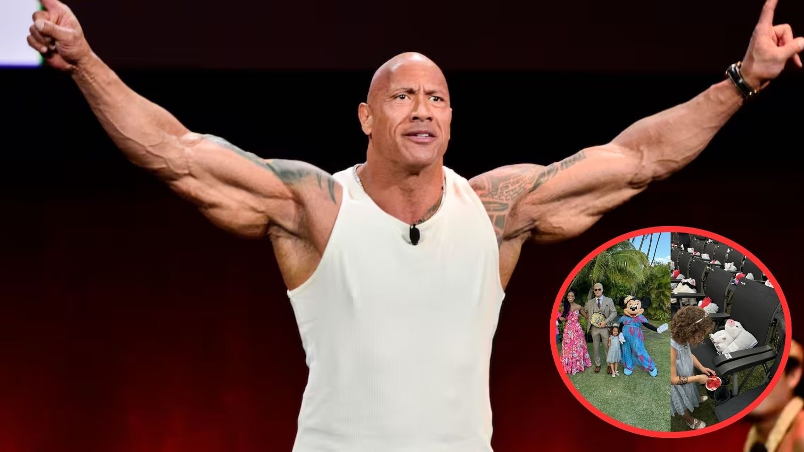 “The Final Boss won’t like this”- The Rock’s arch-rival attends the world premiere of Moana 2 with his family; WWE fans react