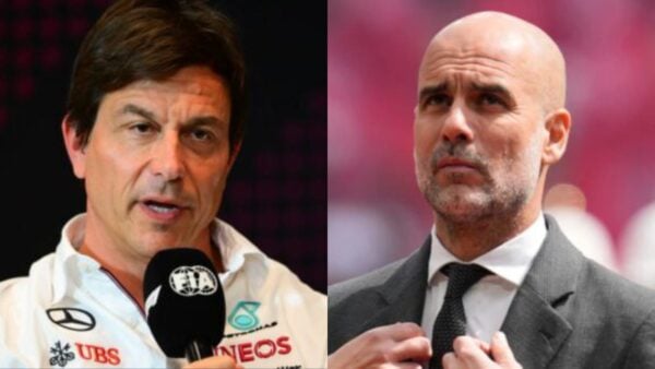 Toto Wolff and Pep Guardiola