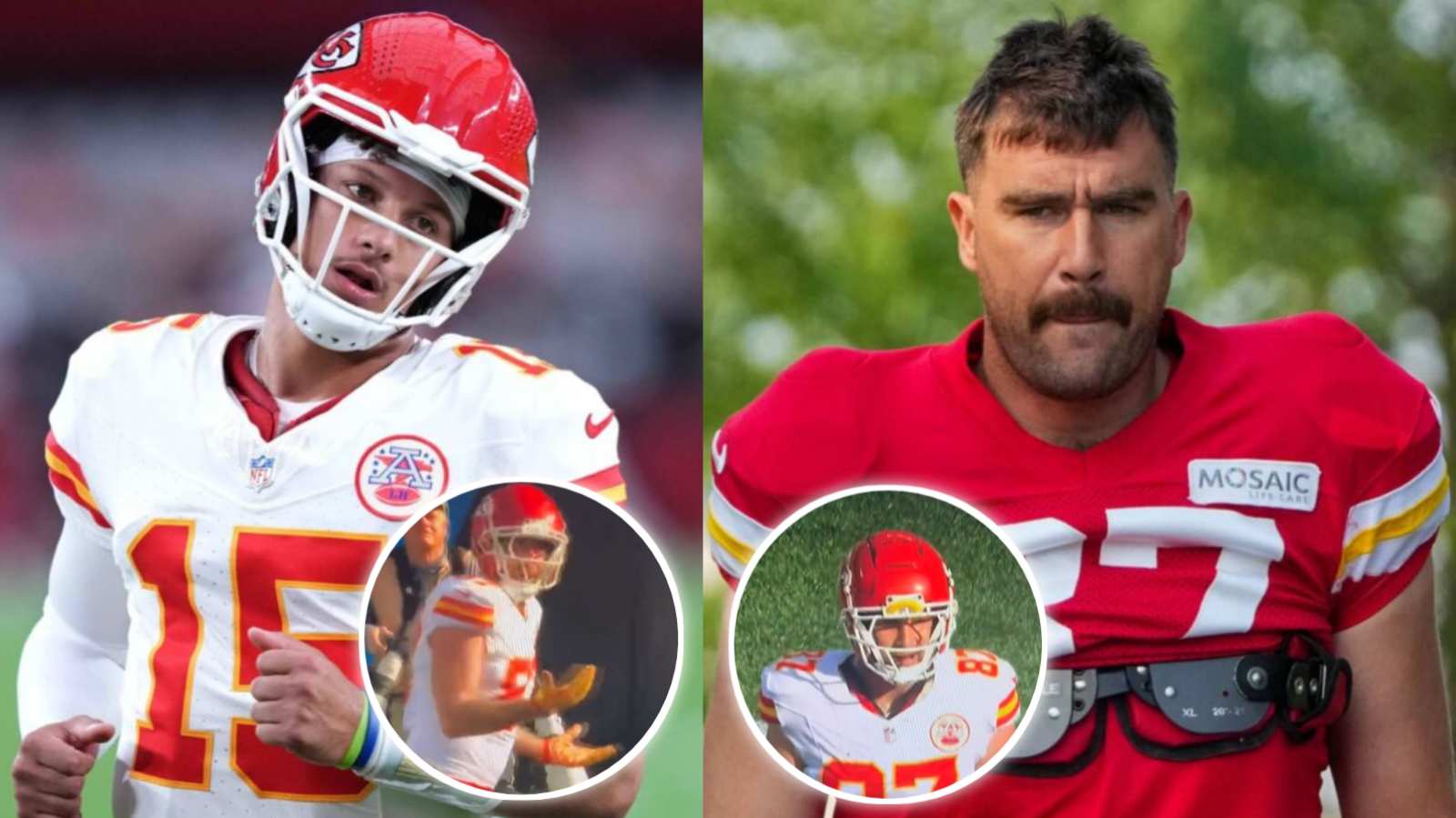 (Video) Travis Kelce caught getting frustrated with Patrick Mahomes over incomplete throw during tight Panthers game