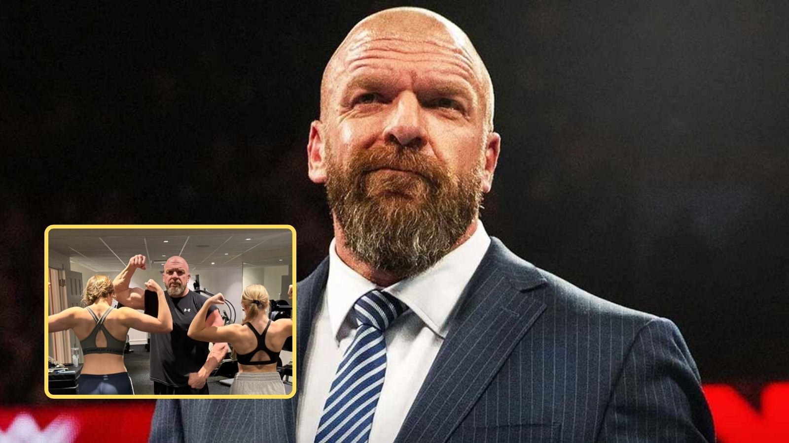 “2 more WWE superstars loading”- Triple H shares wholesome Thanksgiving workout photos with daughters; wrestling fans react