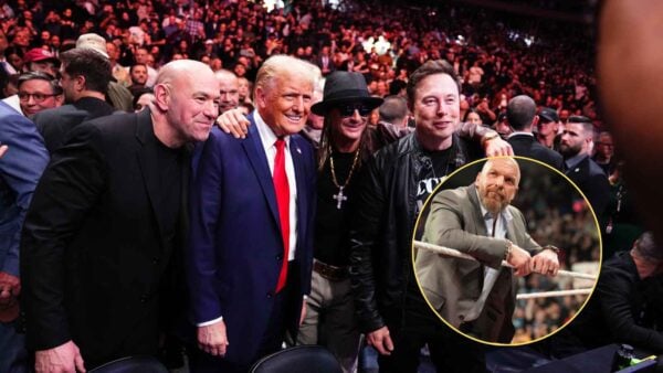 Donald Trump meets Triple H at UFC 309