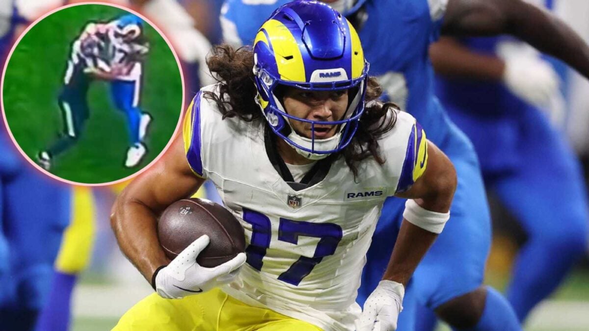 (Video) 'Frustrated' Puka Nacua throws an unnecessary punch during