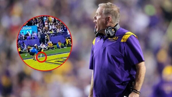 (Video) 'Hostile' LSU crowd threw debris on field after a controversial penalty against Alabama, cheerleaders forced to shield themselves