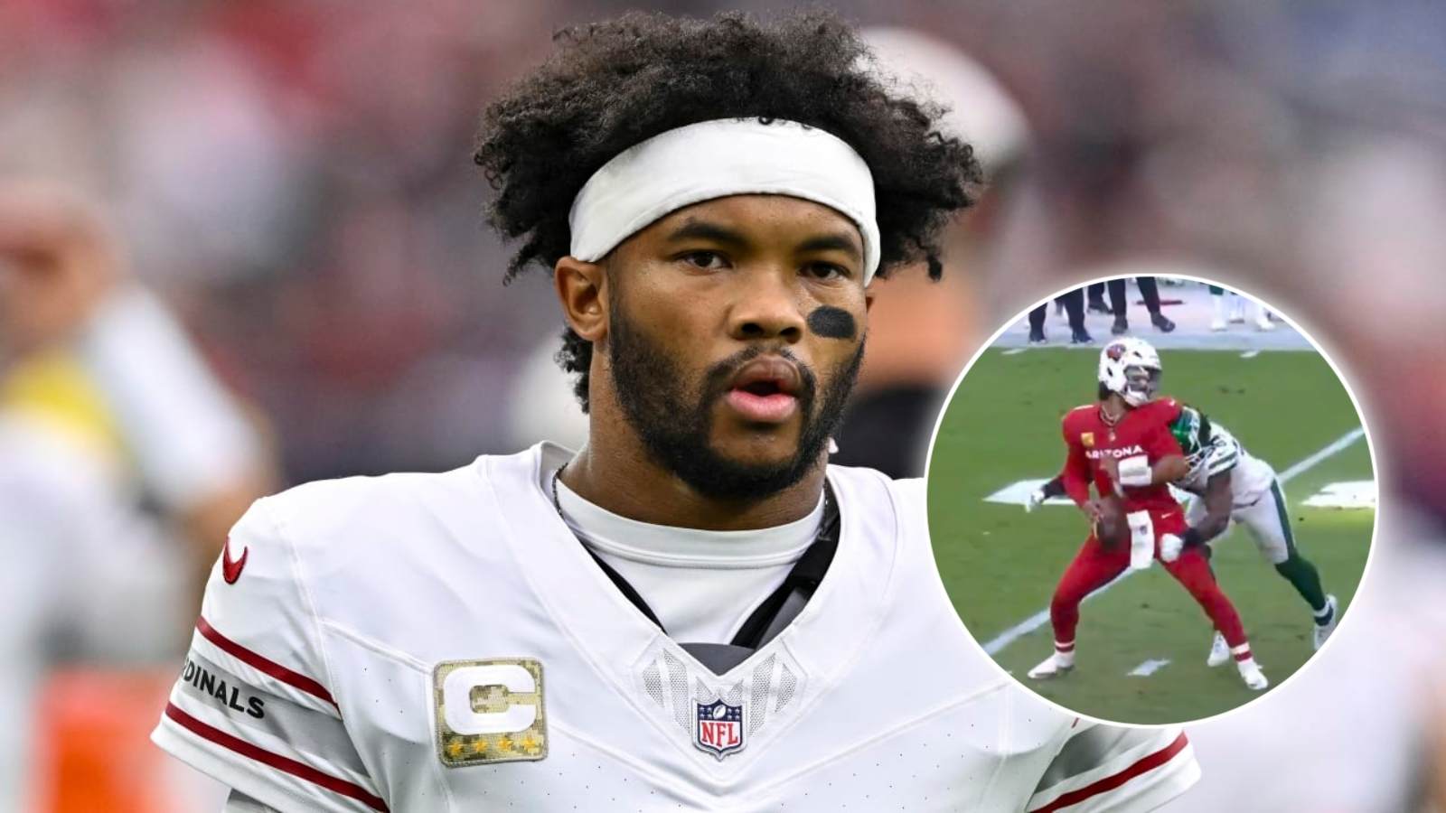 (Video) Kyler Murray’s helmet flies off his head after Jets LB Quincy Williams’ devastating sack