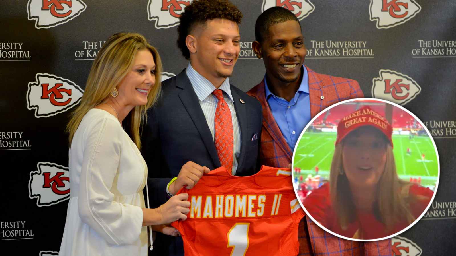 (Video) Patrick Mahomes mom Randi Mahomes dons a MAGA hat in support of Donald Trump ahead of Chiefs-Buccaneers MNF clash