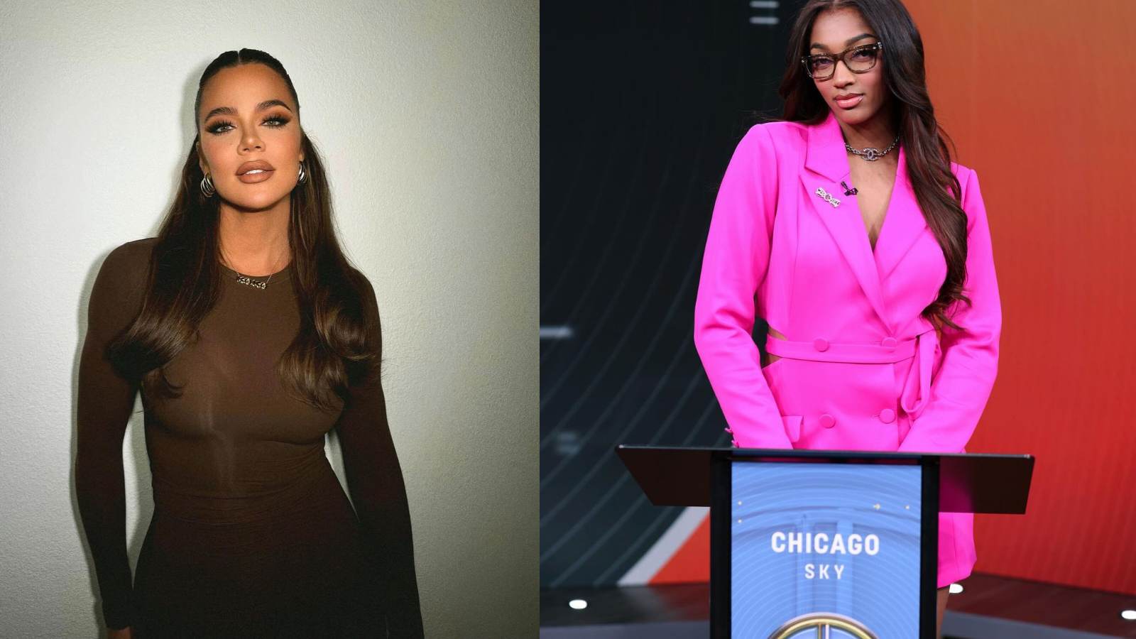 Angel Reese gets Kardashian seal of approval for pink outfit at WNBA draft lottery