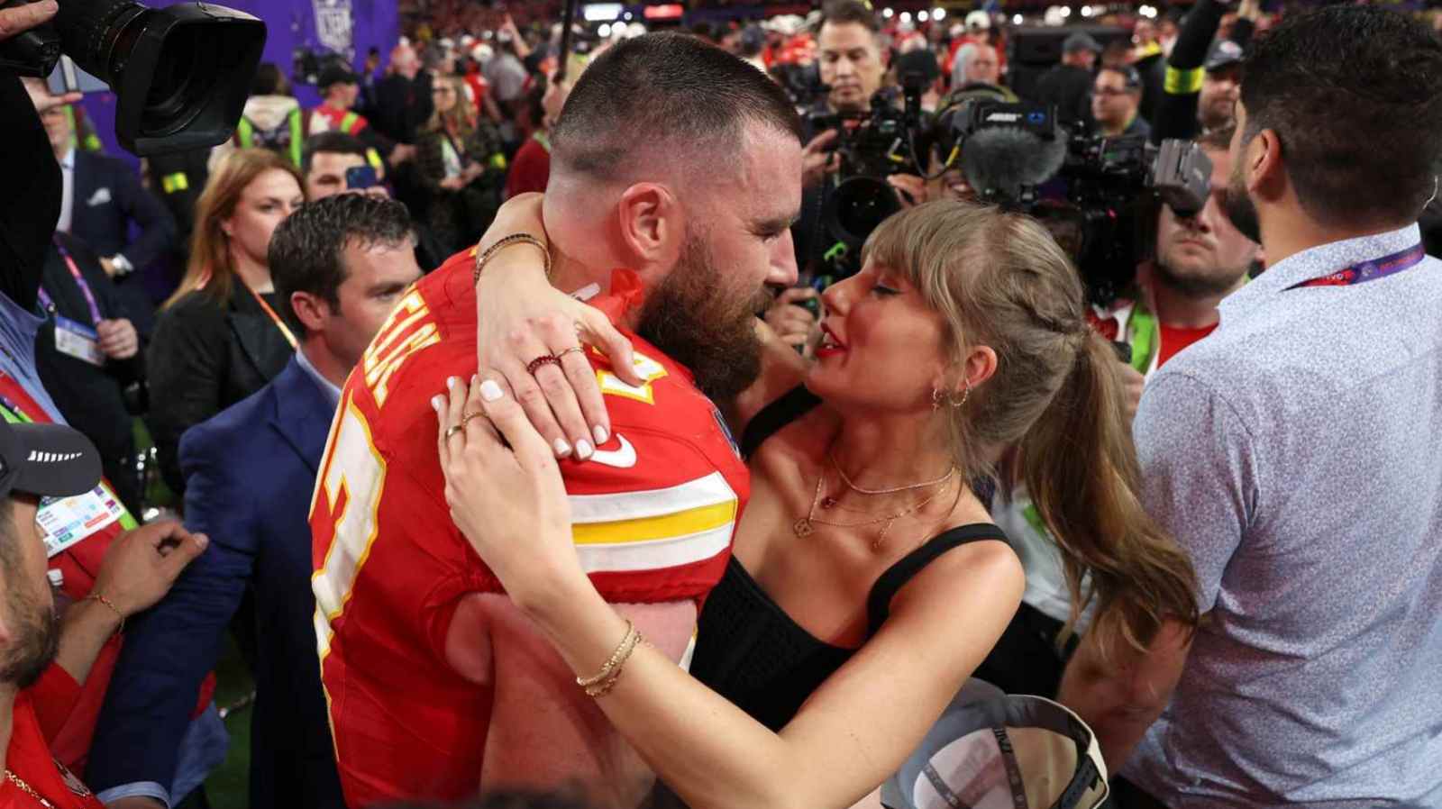 Taylor Swift kissing Travis Kelce after Chiefs’ Super Bowl win makes it to TIME’s Top 100 Photos of 2024