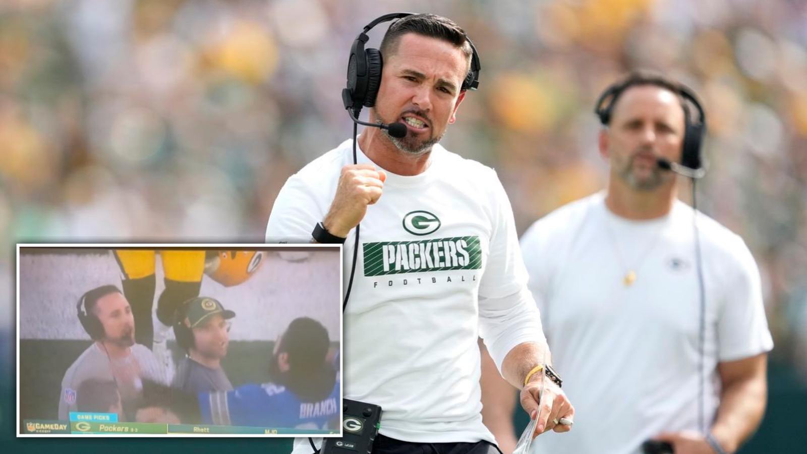 (Video) ‘Agitated’ Matt LaFleur exchanged some heated words before Packers-Lions kickoff