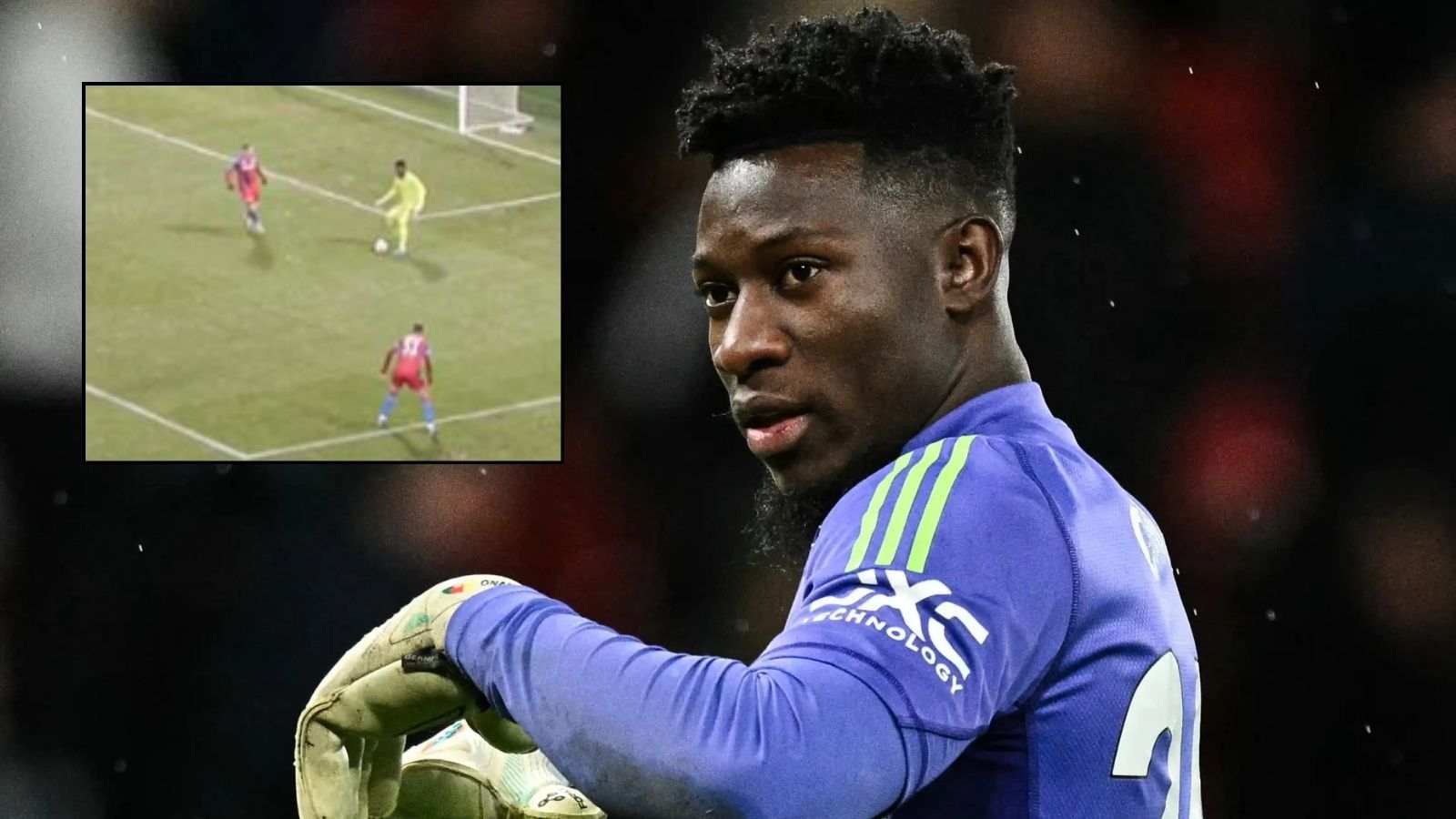 “A walking disaster” – Fans SLAM Andre Onana after keeper makes horrendous error leading to goal vs. Viktoria Plzen