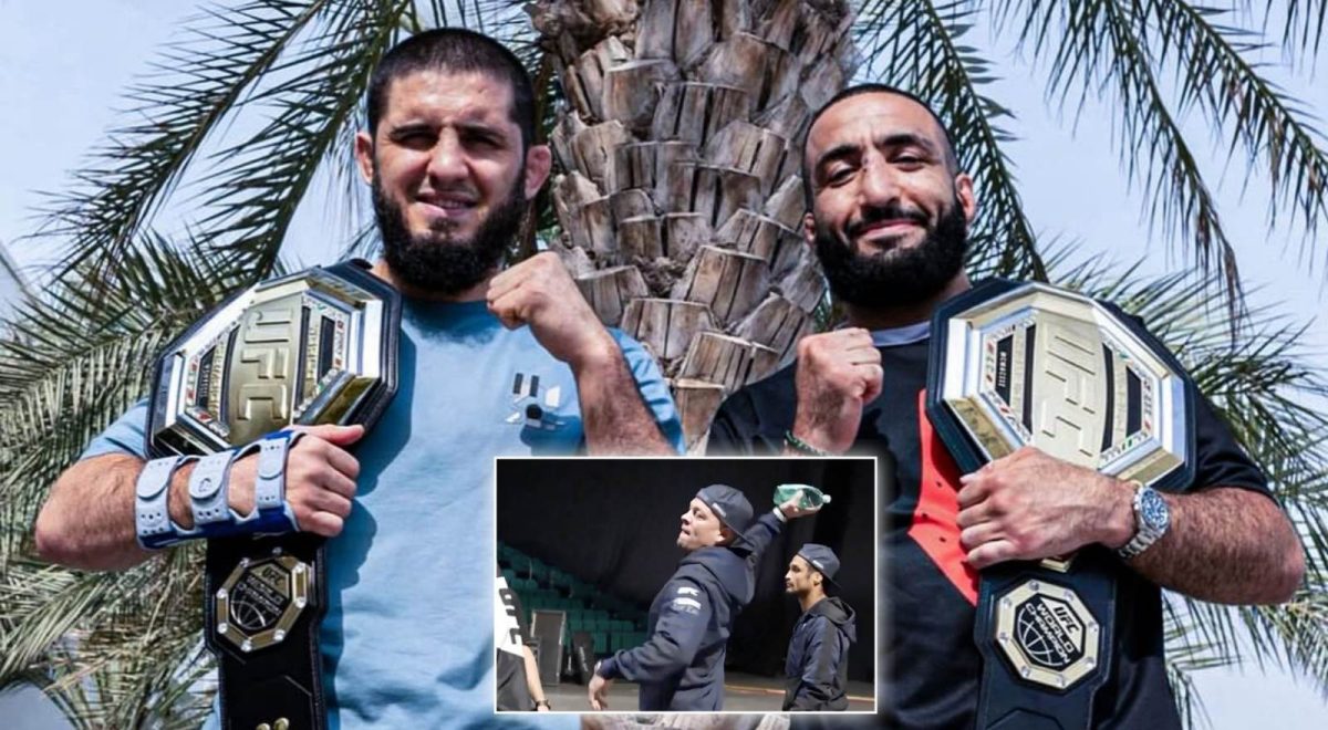 Belal Muhammad mocks Nate Diaz after Islam Makhachev altercation 