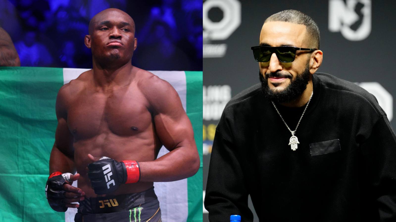 “Joe Rogan had to vouch for you…” Former welterweight king Kamaru Usman mocks Belal Muhammad for viral UFC 310 mishap