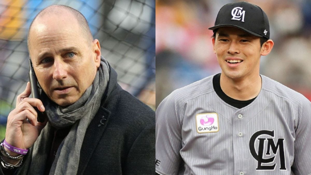 Brian Cashman and Roki Sasaki