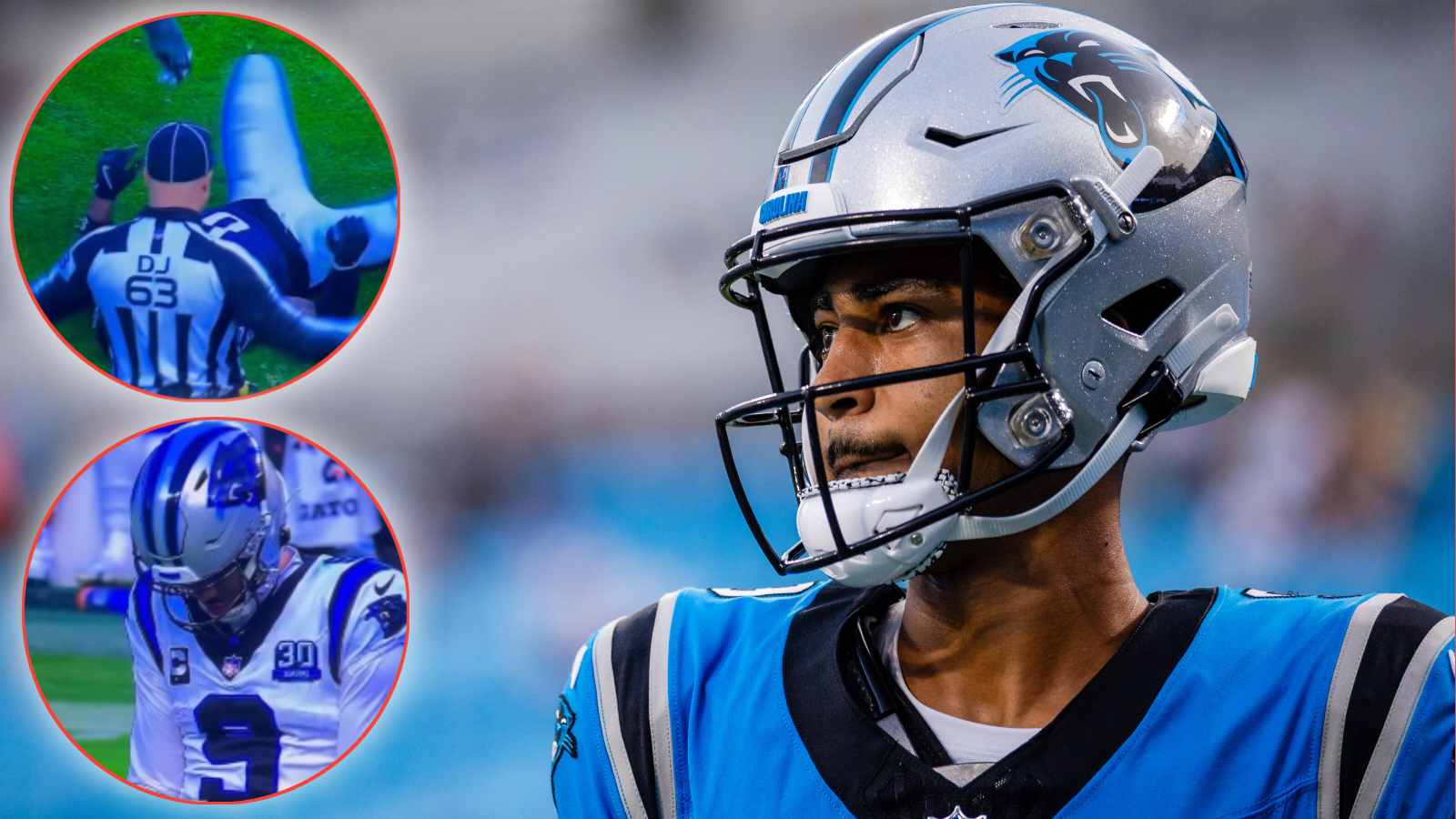 (Video) Class act! Bryce Young steps aside on field to pray for an injured opponent during Eagles game