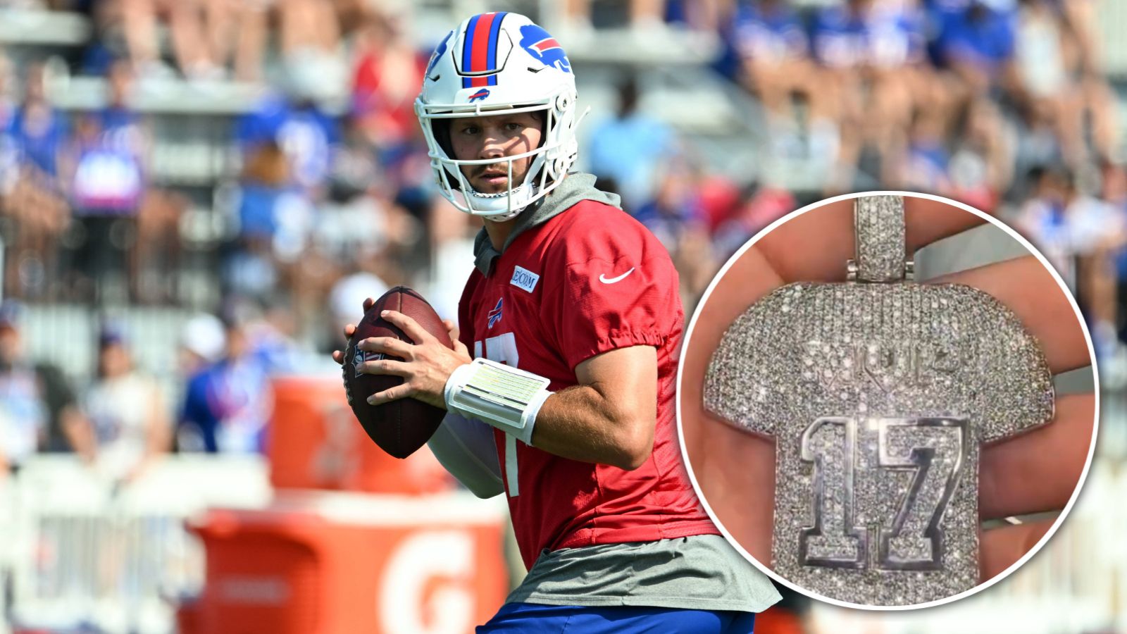 Buffalo Bills O-Line gifted $50,000 Diamond MVP Chain to QB Josh Allen on Christmas 